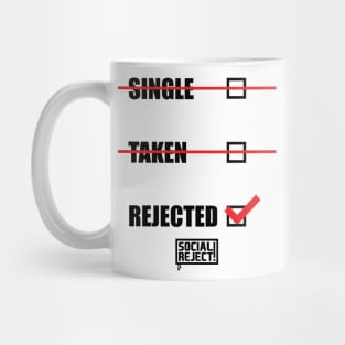 Rejected Ticked (Black) Mug